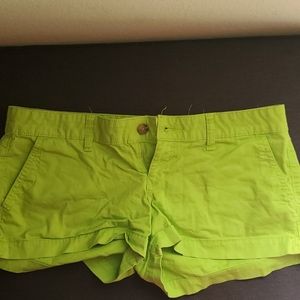 Green shorts
